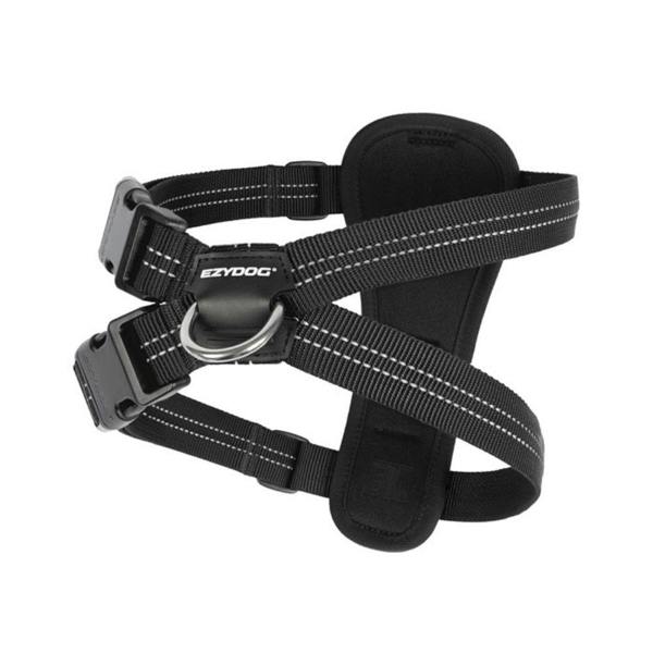 EzyDog Essential Chest Plate Dog Harness in Black