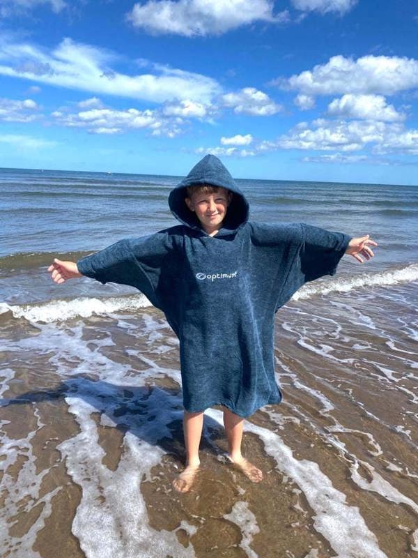 Drywrap Hooded Towel Robe – Beach Changing Poncho - Optimum