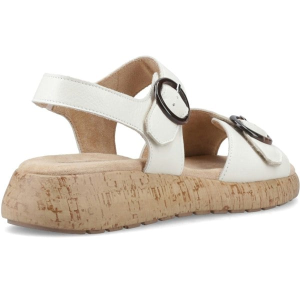 Hush Puppies Alison Leather Women's Cream Sandals