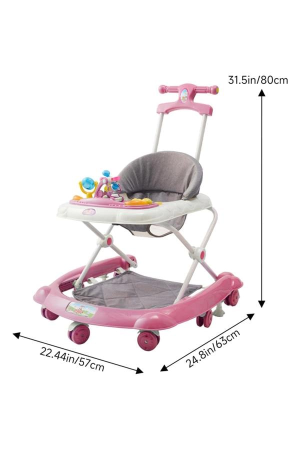 Living and Home Foldable & Adjustable Baby Walker