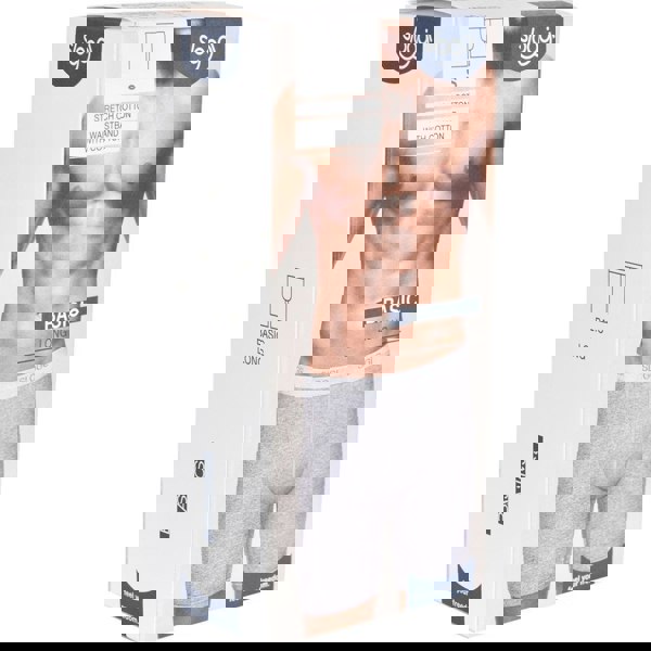 Sloggi Basic Long Boxer Brief, Grey Melange