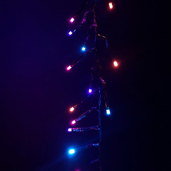 Samuel Alexander 480 LED 6.2m Premier Clusterbrights Indoor Outdoor Multifunction Mains Operated Christmas Cluster Lights with Timer in Rainbow
