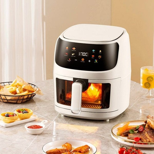 8L Digital Smart Air Fryer with Visible Window Kitchen Appliances Living and Home