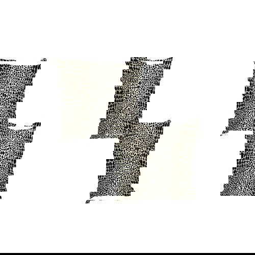 Premium nubani leopard pattern fabric footstool pouffe coffee table - ISTOOLS