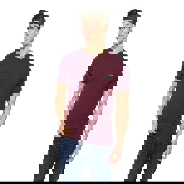 Crosshatch Mens Carritore T-Shirt - Rum Raisin - 