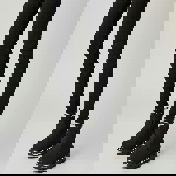 VIVA Polar Womens Chelsea Winter Boots - Faux Fur Lined Nubuck Ankle Boots