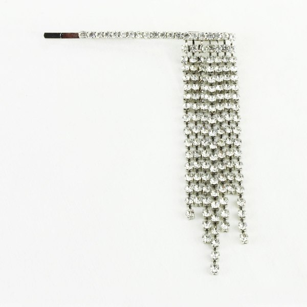 Lelet NY hairslide in a silver tone crystal cascade