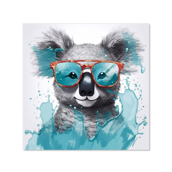 Warren Reed - Designer Splashart Koala In Glasses Kitchen Splashback