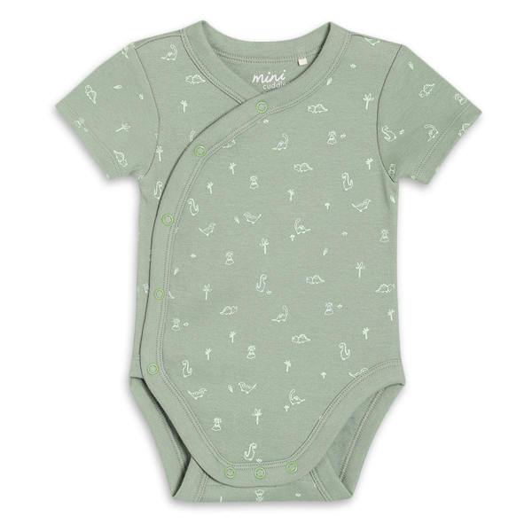 Mini Cuddles Baby Boys 3pk Dinosaur Print Bodysuits, Multicolour