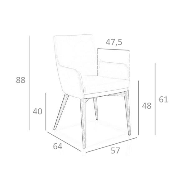 Angel Cerdá White Leatherette Chair 4006
