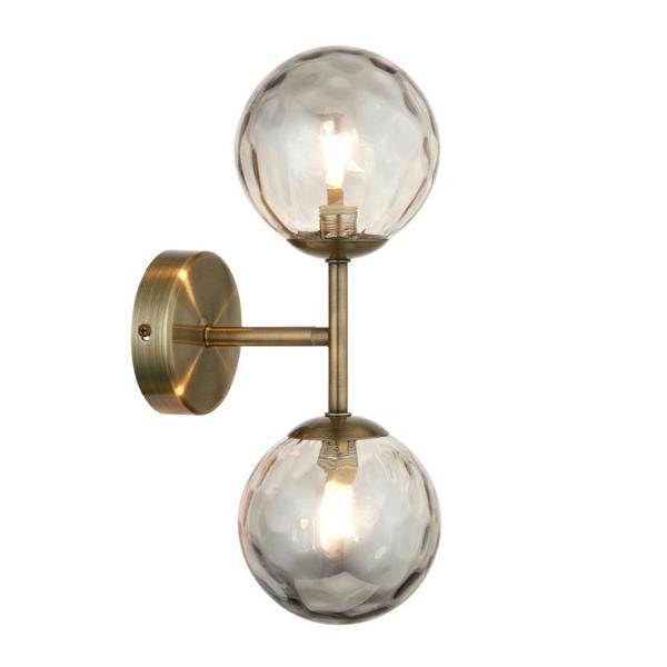 Pagazzi Lighting Tamara 2-Light Antique Brass Wall Light