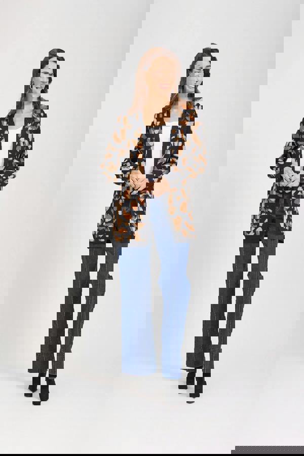 Paint Stroke Knit Cardigan