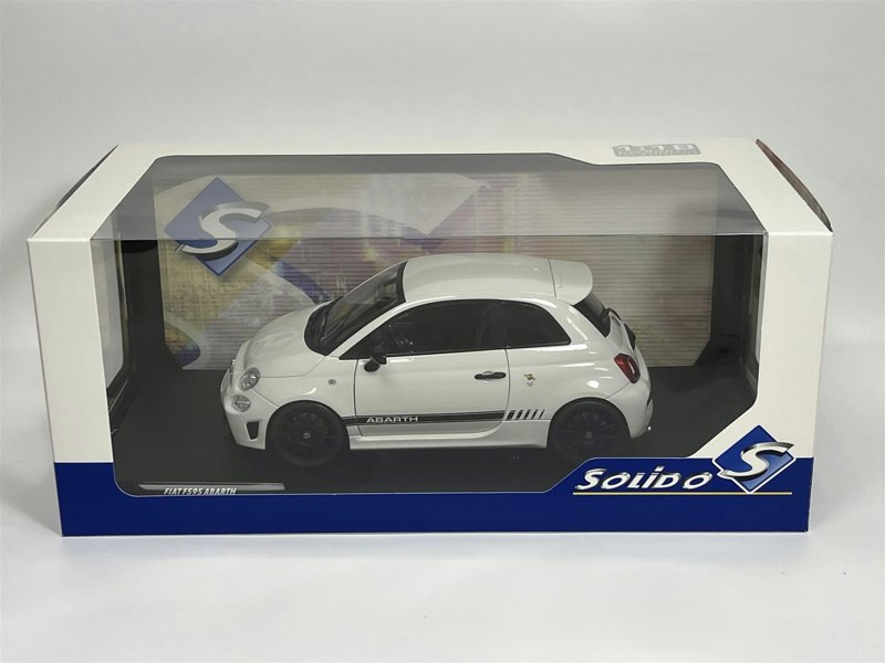 Solido Fiat Abarth F595 2022 Ghiaccio White 1:18 Scale Solido 1811301