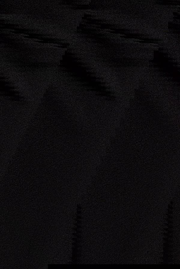 One Shoulder Cape Scuba & Chiffon Maxi Dress - Black DR4899