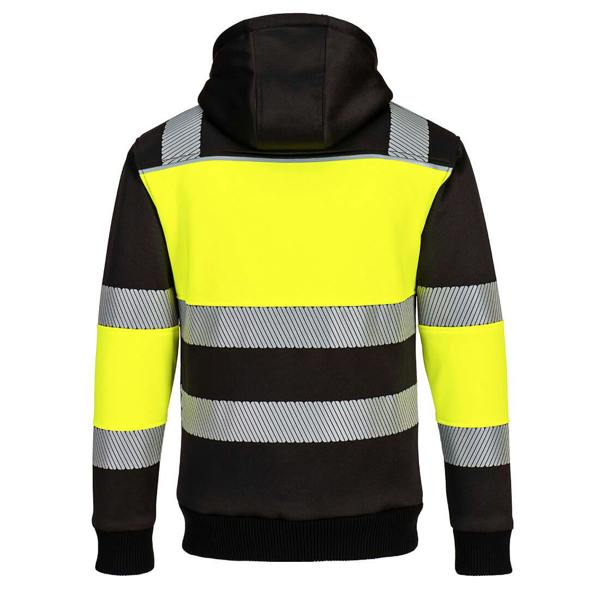 PW3 Hi-Vis Zipped Class 1 Winter Hoodie Portwest