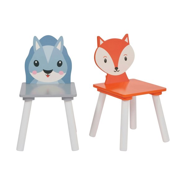 Liberty House Toys Kids Country Animals Table and Two Chairs Set