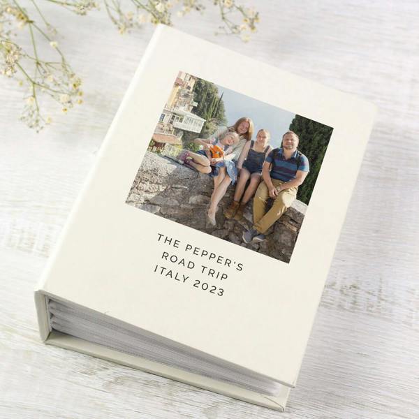 Personalised Photo Album With Sleeves - close-up detail