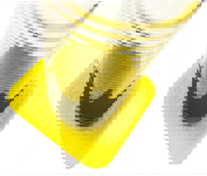 Aidapt Tenura Anti Slip Silicone Rubber Square Coaster Pack of 4 Yellow