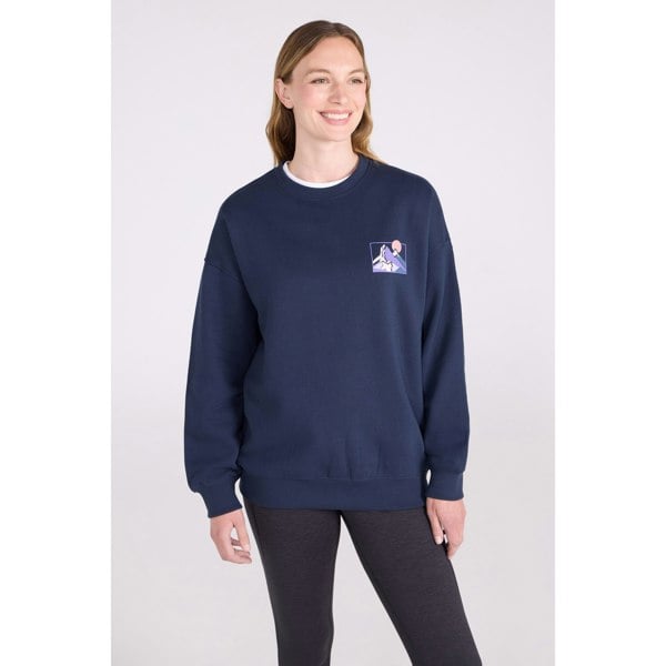 Mountain Warehouse Women's Text Relaxed Fit Jumper - Dark Blue