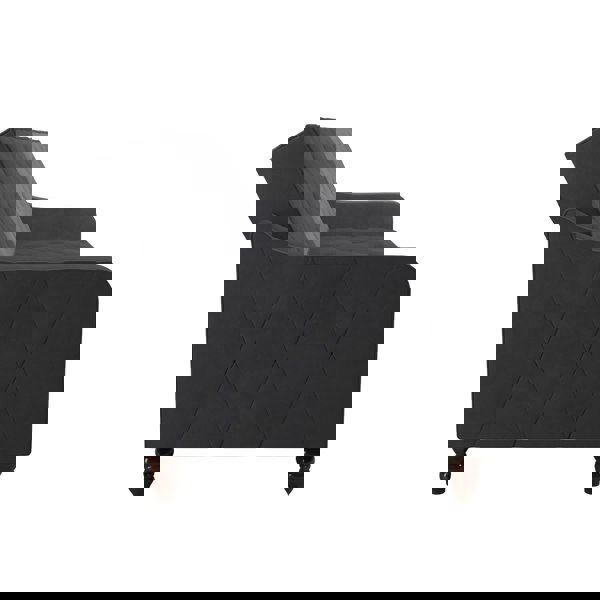 Dorel Home Vintage Tufted Sofa Bed in Velvet Grey