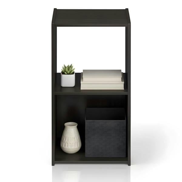 WALPLUS Pelli Cubic Storage Cabinet, 2x1, Espresso designed for practical home storage
