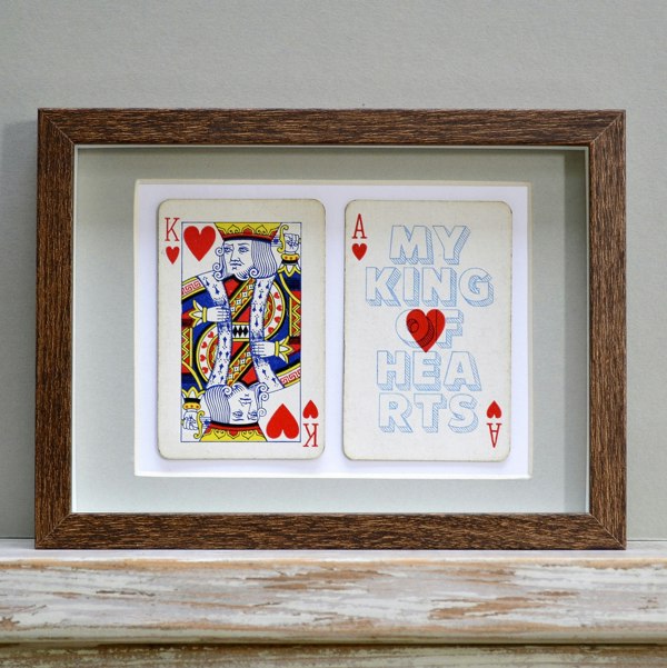 Hands & Hearts My king of hearts playing card print