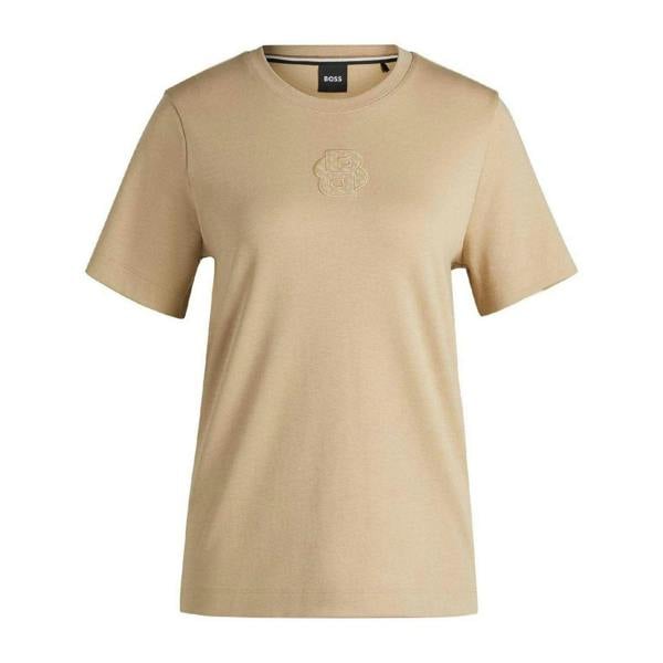 Hugo Boss Womens/Ladies Ecosa2 T-Shirt - Medium Beige - 