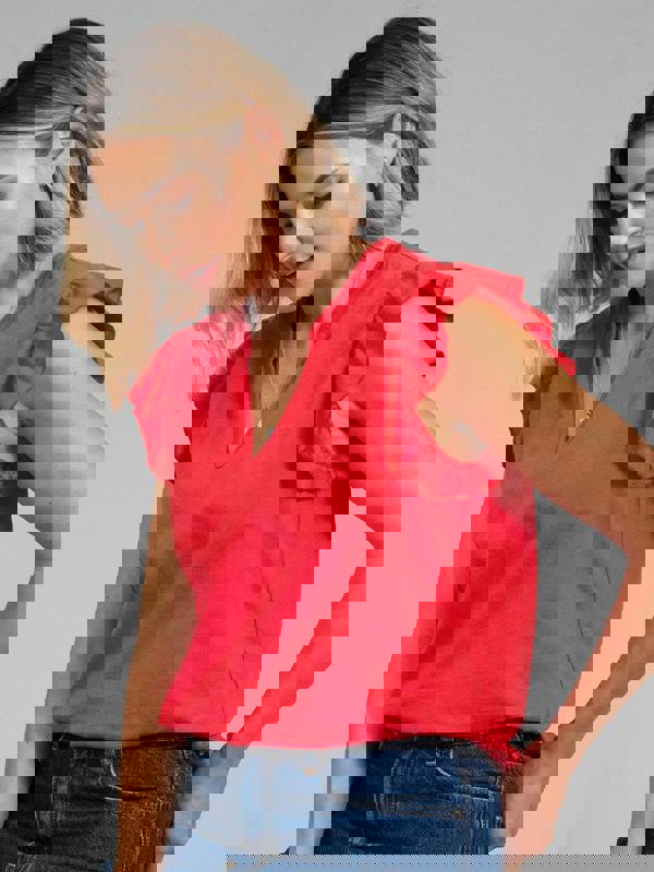 Kite Womens Organic Bramblecombe Slub Jersey Top Poppy