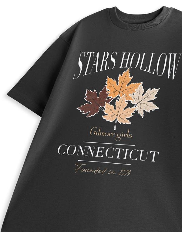 Gilmore Girls Womens Grey Connecticut Short Sleeved T-Shirt