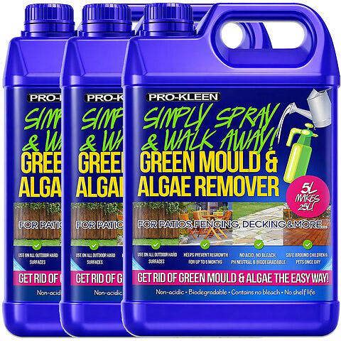 ProKleen Pro-Kleen Patio Cleaner Simply Spray and Walk Away Green Mould and Algae Killer for Patios, Fencing and Decking 15 Litre