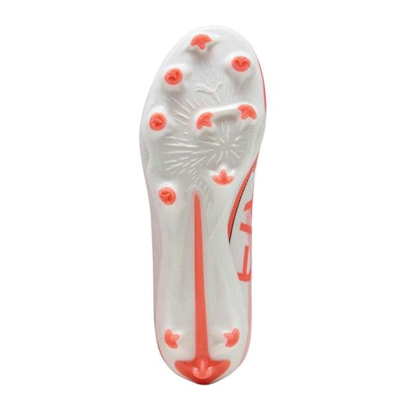 Puma Childrens/Kids Ultra Pro Firm Ground Football Boots - Puma White/Orange - 