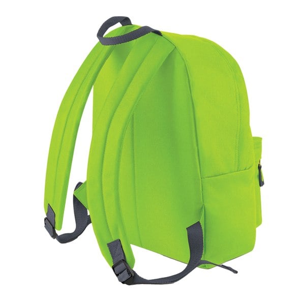 Bagbase Childrens/Kids Fashion Backpack - Lime/Graphite