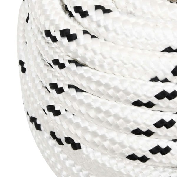 Berkfield Braided Boat Rope White 16 mmx50 m Polyester