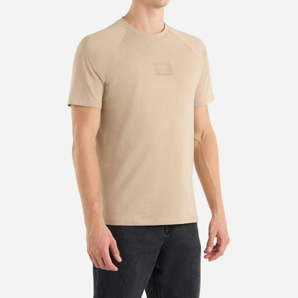 Umbro Mens Layered Box Logo T-Shirt - Simply Taupe