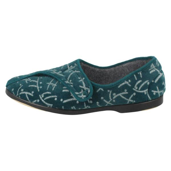 Ladies Ladylove Single Strap Textile Slippers - Emily