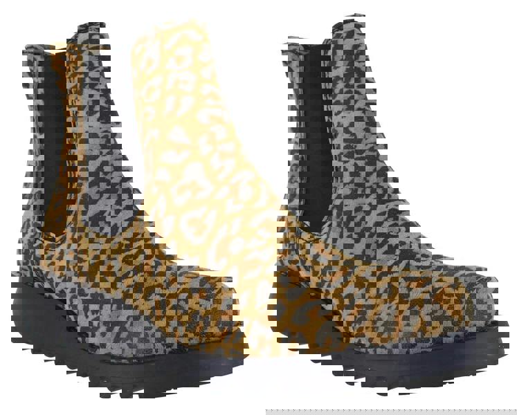 Fly London Salv Womens Wedged Heeled Chelsea Leather Ankle Boots