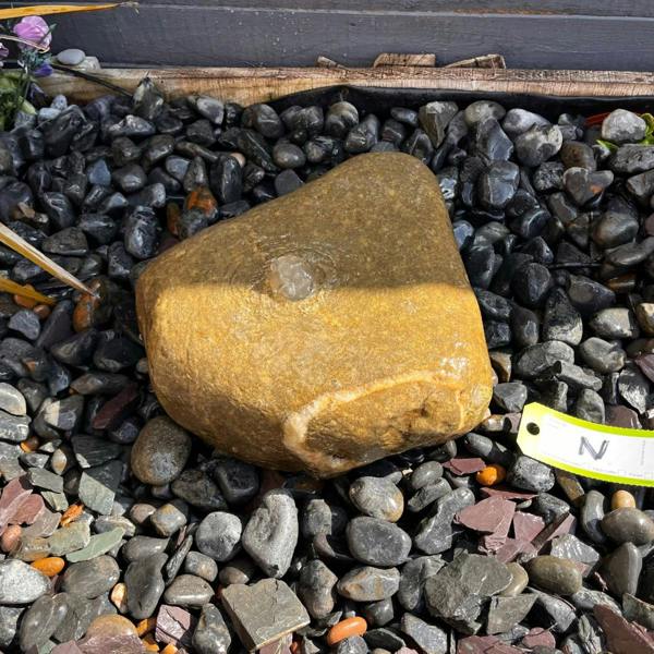 Drilled Natural Bouler N Water Feature