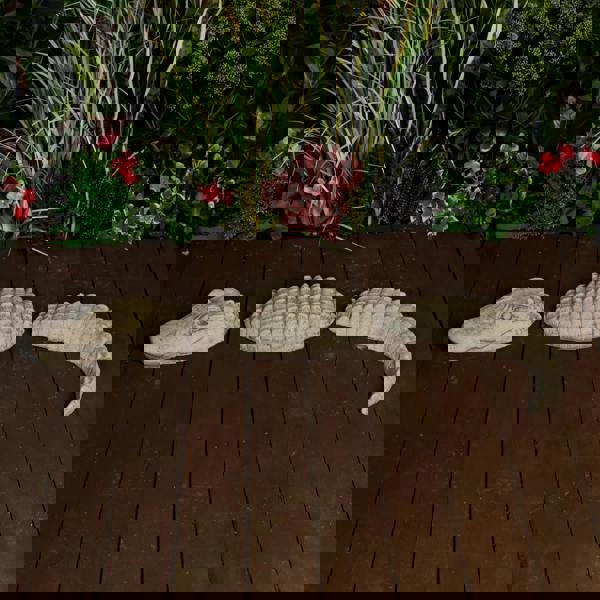 Crocodile Stone Cast Garden Ornament 