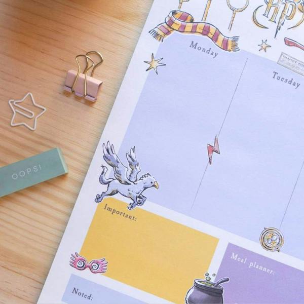 Harry Potter A3 Weekly Planner Notepad Multi