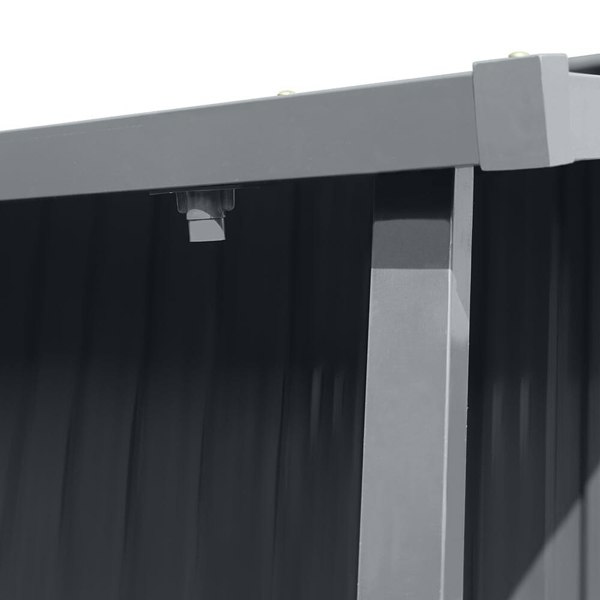 Outdoor Galvanized Steel Storage Shed with Lean-to Living and Home