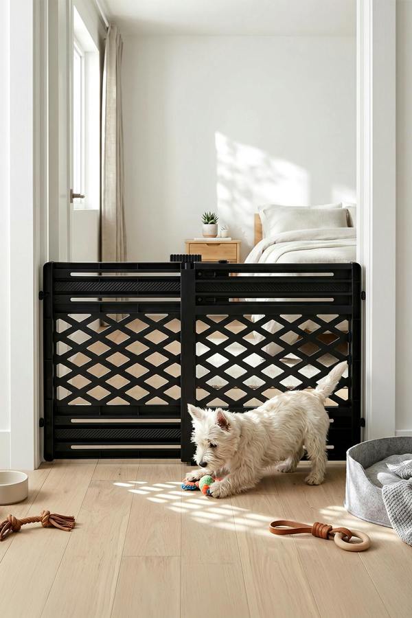 Indoor Extendable Pet Gate Barrier for Door