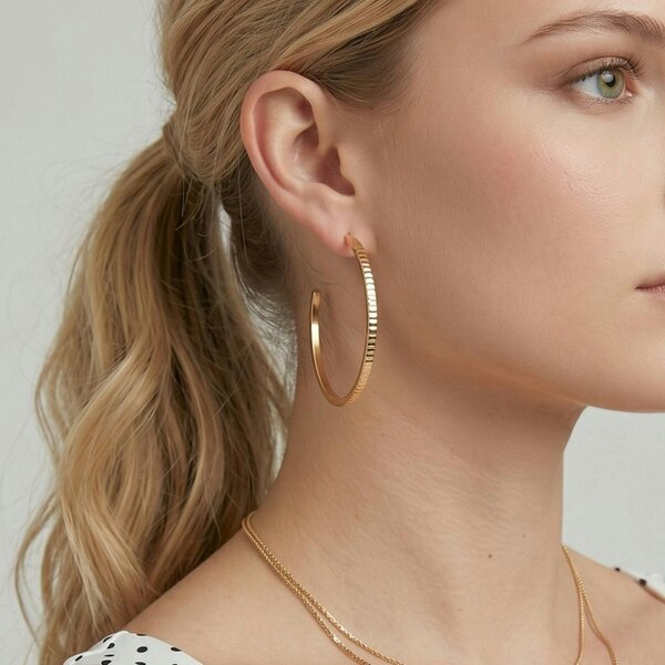 Uchi & Soto Shikaku Gold Hoop Earrings