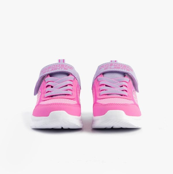 Skechers SKECHERS SOLA GLOW - OMBRE DELUXE Girls Trainers Lavender/Pink
