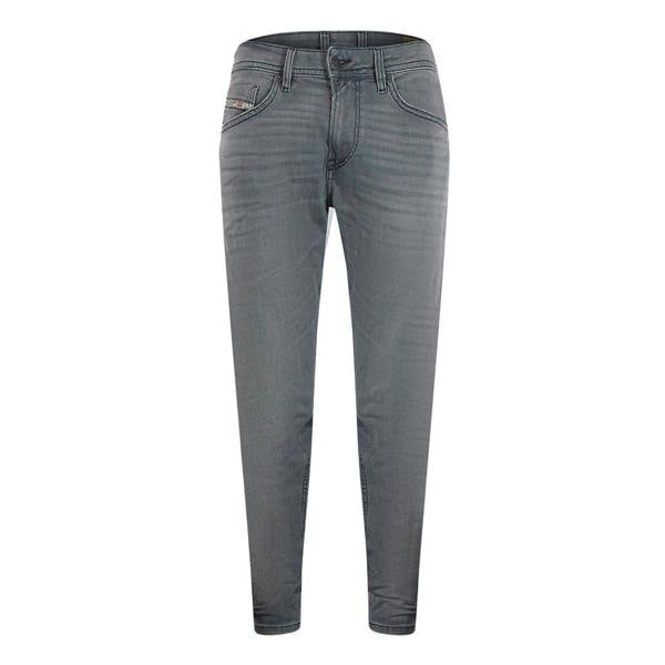 Diesel Mens Thommer-R Jeans - Light Grey Denim - 