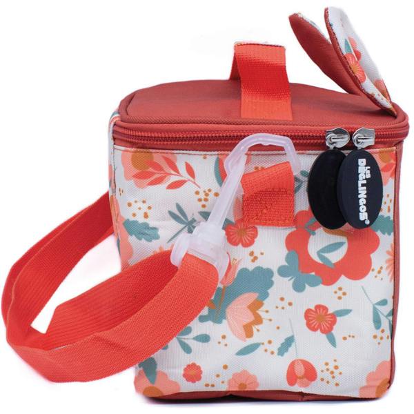 Les Deglingos Lunch Bag with Strap - Brown