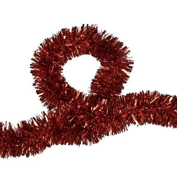 Red Christmas Tinsel Garland Range 1.8m for Trees, Home Displays and Festive Decor image 4