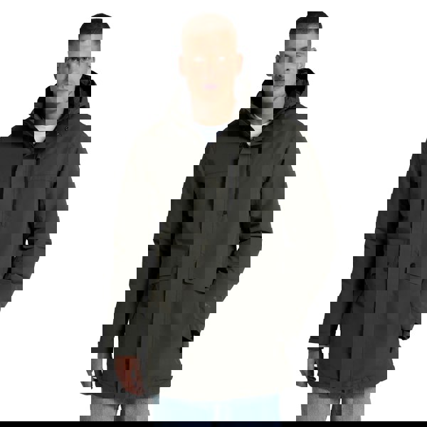 Animal Mens Lisbon Waterproof Parka - Dark Khaki