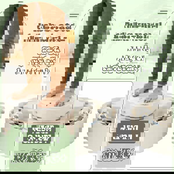 deAO Toys 2-Pack Plant Pot Mobile Mover Saucer with Hidden Wheels & Removable Drip Tray, Plant Caddy Indoor Out door Pot Stand White