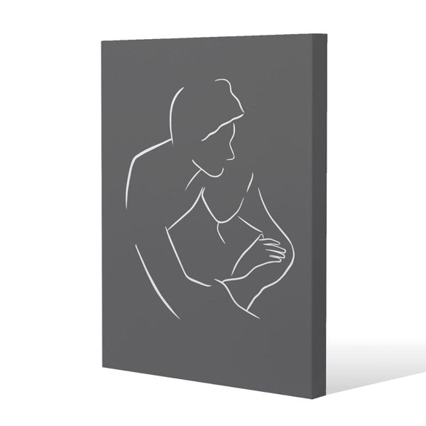 Benjamin Tate Design Drawing of a couple in one line (Canvas Print)