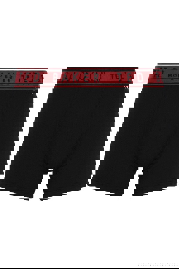 Ted BakerTrunks 3 - pack3 - Pack Contrast Waistband Boxer Trunks, Black w/ burgundy/red/gingerbreadBoxers - and - Briefs.net